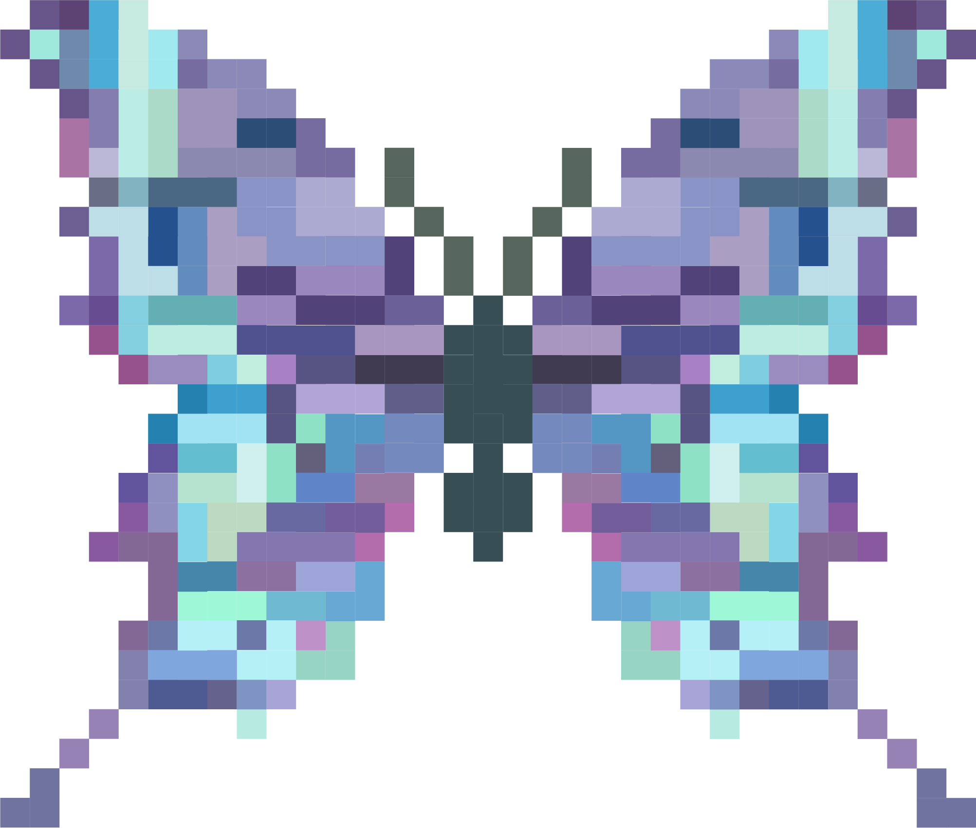 pixelated butterfly